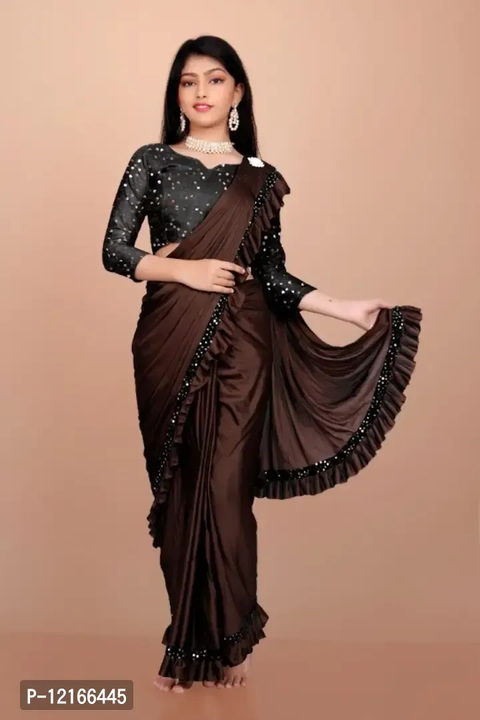 Girls Ready to Wear Embellished Bollywood Lycra Blend Saree
 uploaded by Webs-smart on 8/15/2023