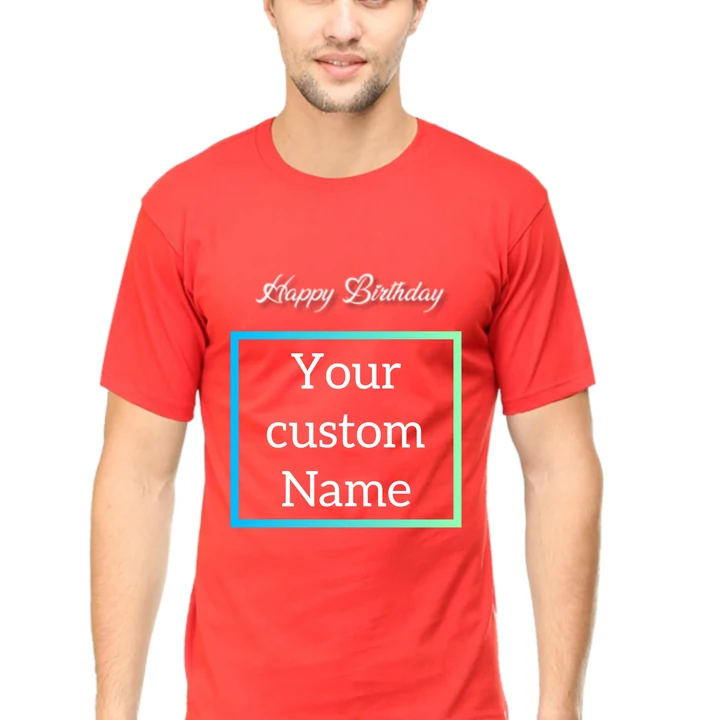 Your custom name printed Tshirt For Men in cotton  uploaded by Loloot  on 8/15/2023