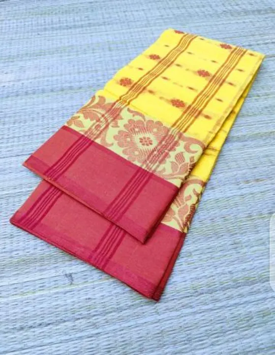 Handloom tant cotton saree  uploaded by Sujata saree cantre on 8/15/2023