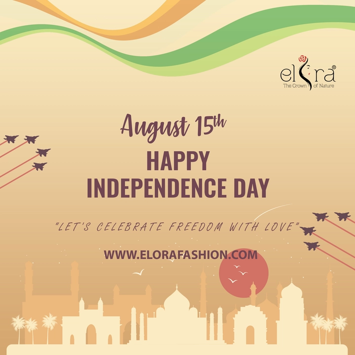 Post image Team Elora wishes every Indian a very Happy 77th Independence Day!
Jai Hind🇮🇳

#MeriMaatiMeraDesh 
#IndiaAt76 
#IndependenceDay 
#indianflag 
#tricolor 
#IndependenceDayIndia 
#HarGharTiranga 
#india 
#independenceday2023 
#HappyIndependenceDay 
#JaiHind