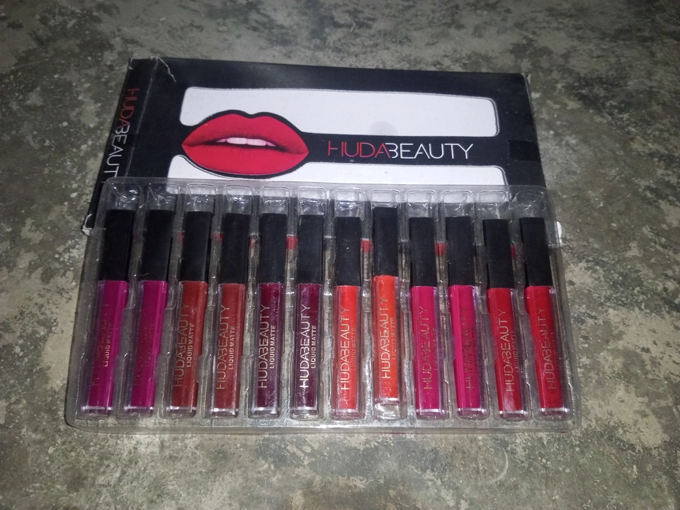 Hudabeauty lipstick ( pack of 12 ) prr pcs rate 30 uploaded by business on 8/15/2023