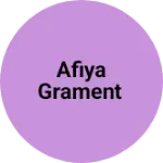 Business logo of Afiya grament