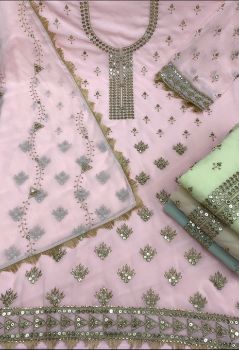 Georgette salwar suit dupatta material  uploaded by business on 8/15/2023