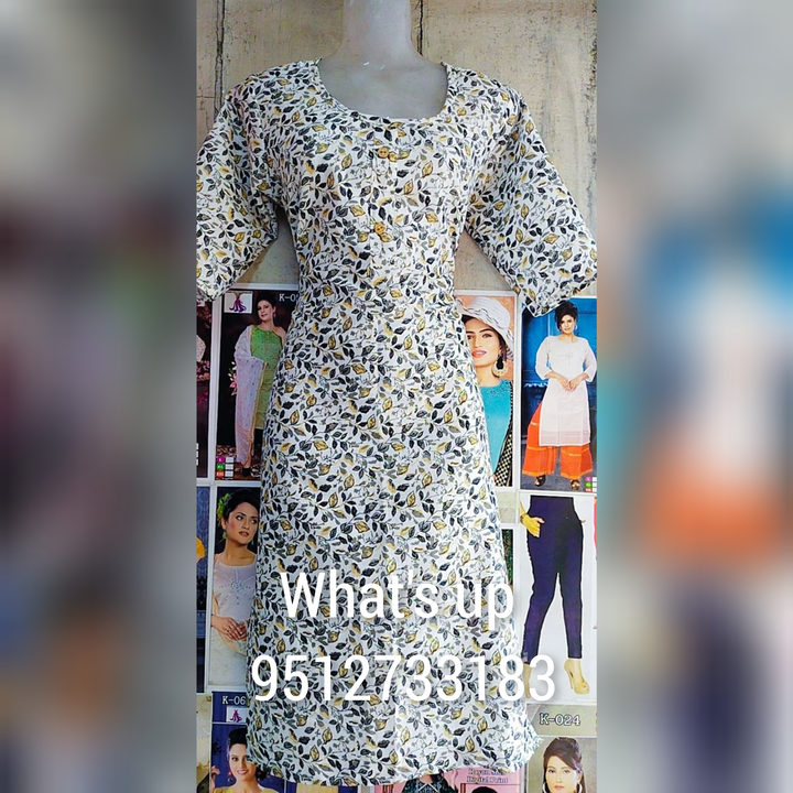 Cotton kurties  full Guranted Cloth 
Size: L,xl 
 Rate :95/_ uploaded by Ridhi Sidhi Creation 9512733183 on 8/15/2023