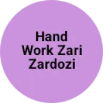 Business logo of Hand work zari zardozi suit bridel lehenga choli