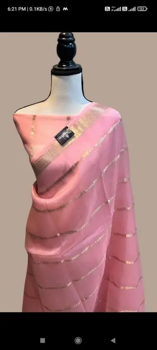 Banarasi semi Organza silk saree  uploaded by Rhaman Silk sarees on 8/15/2023