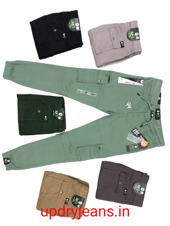 Showroom quality six pocket joggers cargo stretch  uploaded by business on 8/15/2023