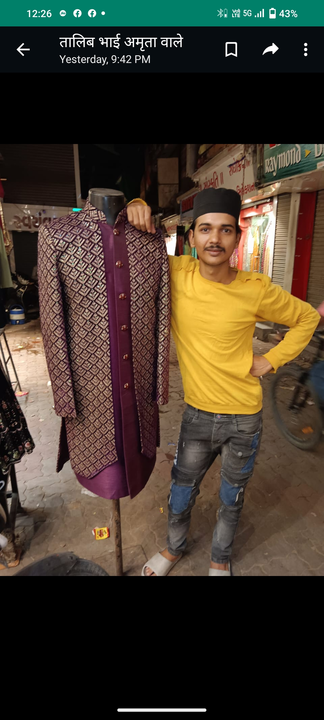 Indo Western uploaded by Sumaira trailers coat pant suit sherwani Jodhpuri on 8/15/2023