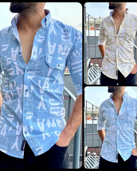 DOUBLE POCKET PRINTED COTTON SHIRTS uploaded by THE VASTRA VILLA on 8/16/2023