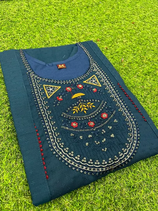 PURE COTTON FANCY WORK KURTI uploaded by Swastik creation on 8/16/2023