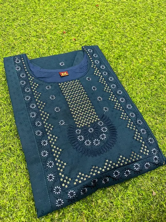 PURE COTTON FANCY WORK KURTI uploaded by Swastik creation on 8/16/2023