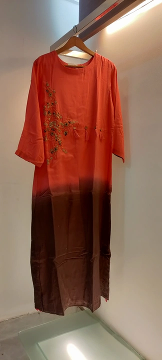 Pure muslin handwork long kurti  uploaded by Dulhan's Designer Boutique  on 8/16/2023