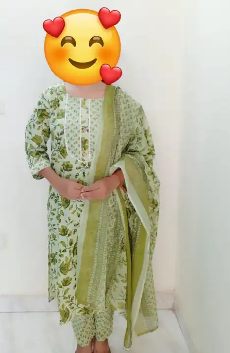 Stitched pure cotton printed with cotton dupatta  uploaded by Gurubani clothes hub on 8/16/2023