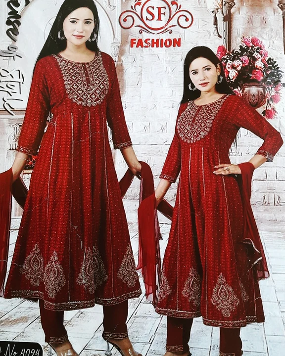 Frok Suit with pant and dupatta  uploaded by business on 8/16/2023