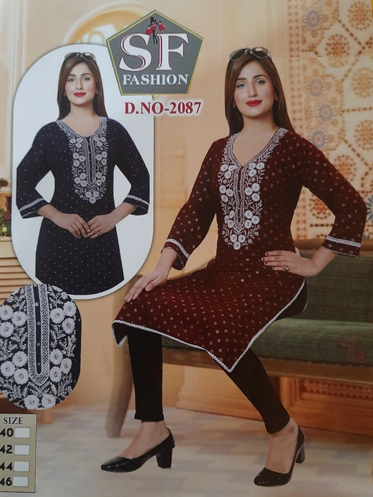 Embroidered kurti  uploaded by business on 8/16/2023