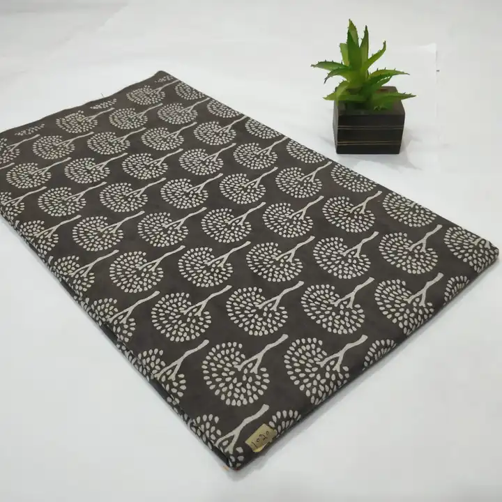 Block printed cotton fabric uploaded by Print Factory Bagru on 8/16/2023