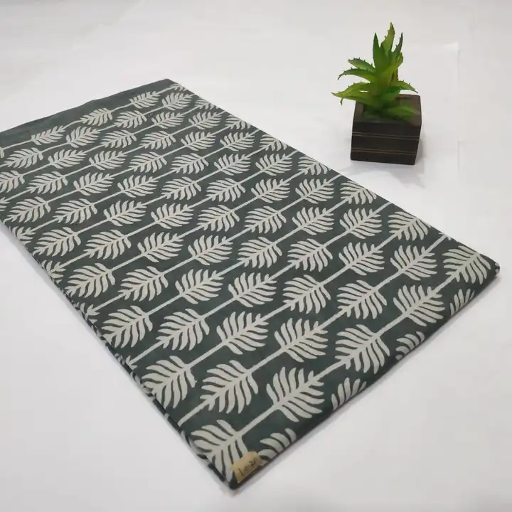Bagru printed cotton fabric uploaded by Print Factory Bagru on 8/16/2023