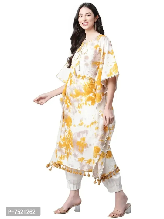 INDIBELLE Cotton Tie Dye Print Kaftan Dress uploaded by GAGANASRI ENTERPRISES on 8/16/2023