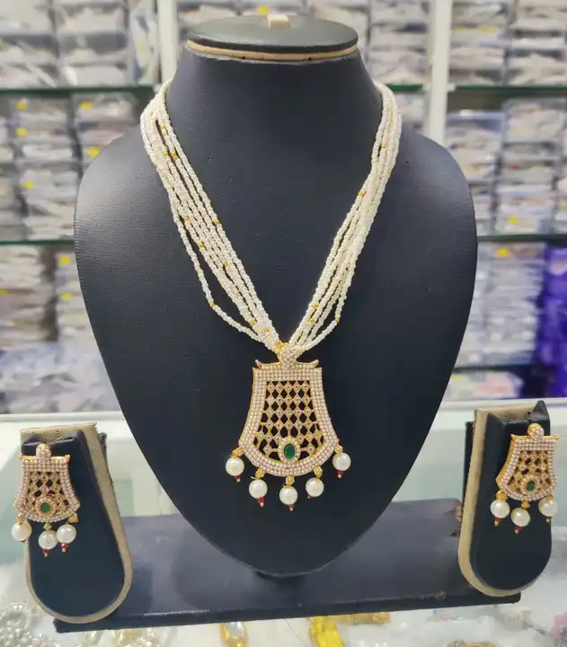 Pearl Necklace Set  uploaded by Sudha Creations  on 8/16/2023