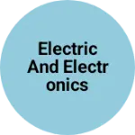 Business logo of electric and electronics