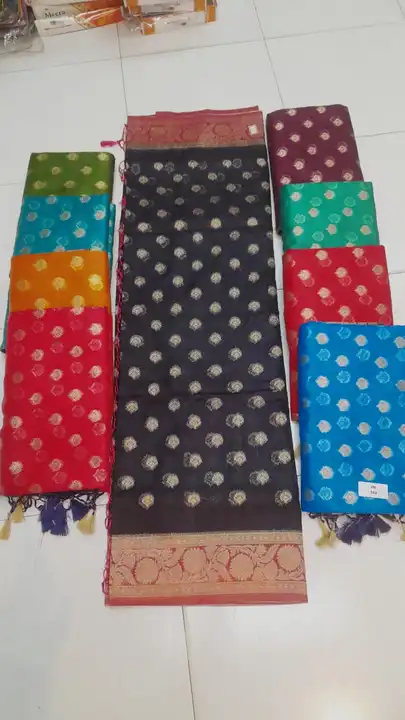 Organza sarees uploaded by business on 8/16/2023