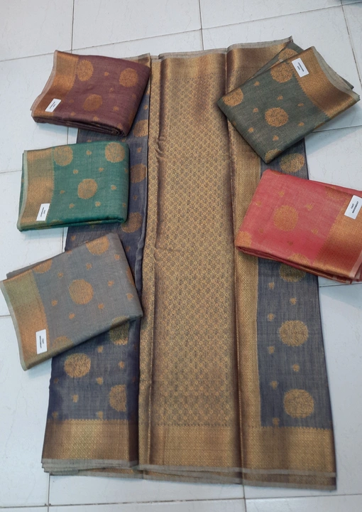 Jute pattu silk sarees uploaded by Sri radha krishna enterprises on 8/16/2023