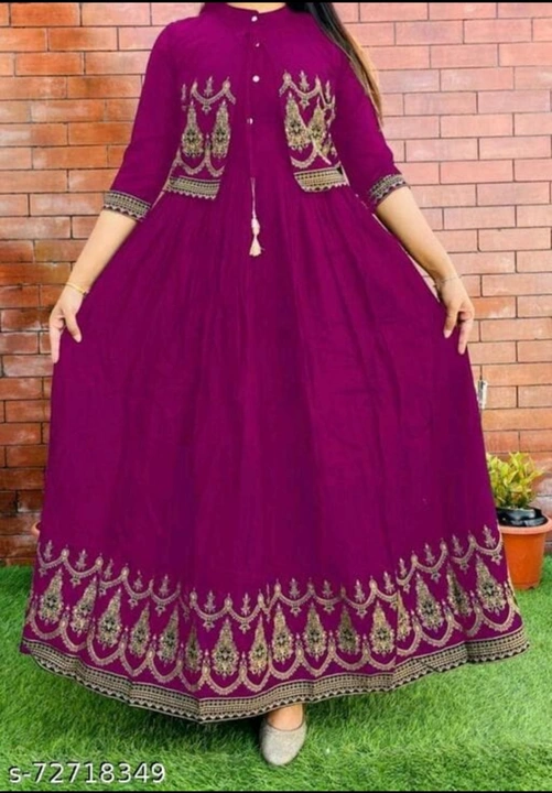 Pink kurta Gown with Jacket uploaded by Aryson India on 8/16/2023