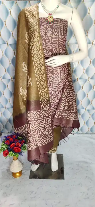 Pure Bhagalpuri Cotton Dupion Dress Material  uploaded by business on 8/16/2023