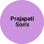 Business logo of Prajapati son's