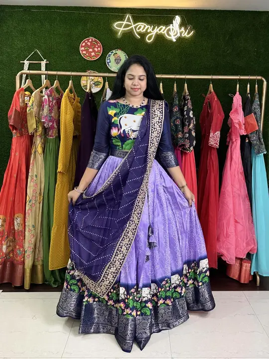 Kalamkari lehenga choli  uploaded by JS Fashion Mart  on 8/16/2023