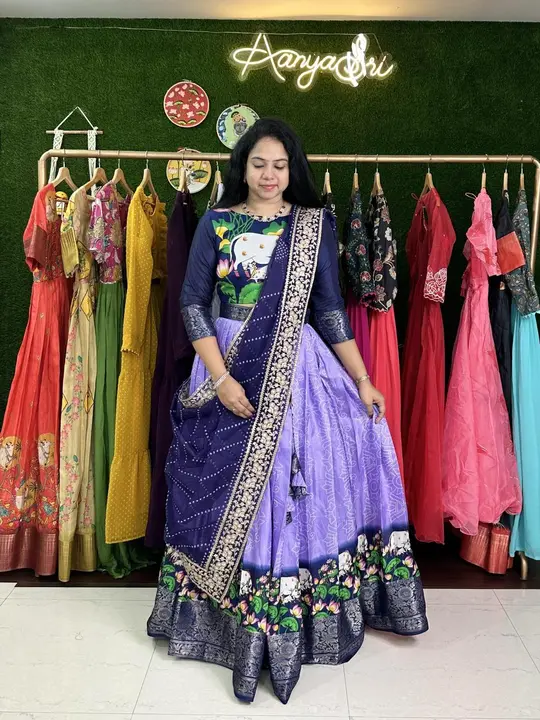 Kalamkari lehenga choli  uploaded by JS Fashion Mart  on 8/16/2023