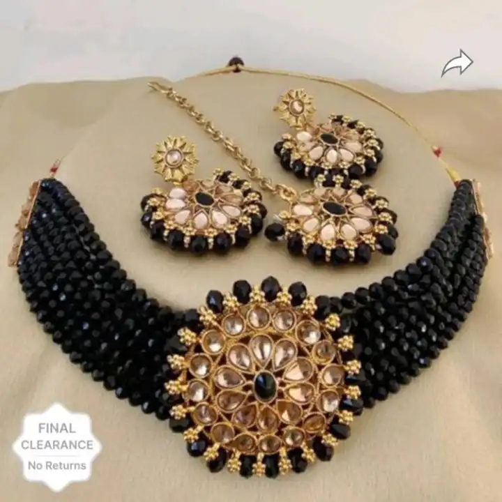 Trending Aishwarya choker jewellery set  uploaded by Barbarika trading co. on 8/16/2023