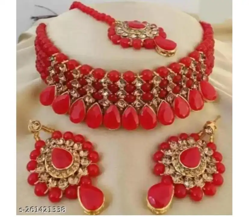 Trending patwa choker jewellery set uploaded by Barbarika trading co. on 8/16/2023