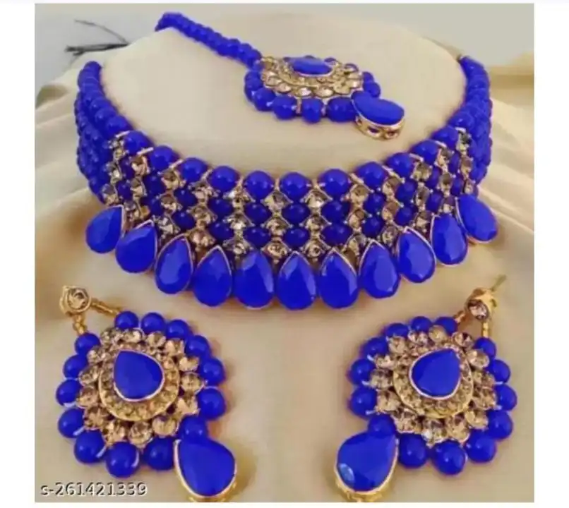 Trending patwa choker jewellery set uploaded by Barbarika trading co. on 8/16/2023