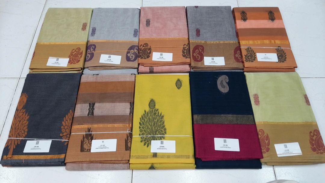 Handloom cotton sarees  uploaded by Sri radha krishna enterprises on 8/16/2023