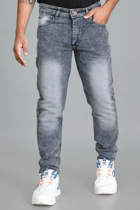 Men grey jeans uploaded by business on 8/17/2023