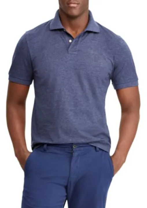 hot button collar-neck half sleeve solid blue t-shirt for men! 🔵 uploaded by Hotbutton.in  on 8/17/2023