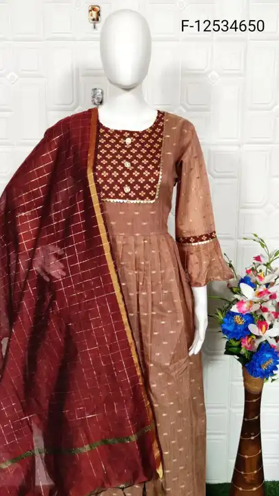 UNIQUE DESIGN  GOWN WITH DUPATTA uploaded by business on 8/17/2023
