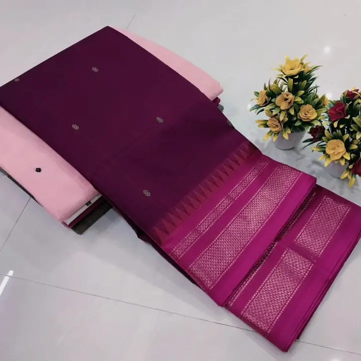 Kaanchi Cotton Sarees uploaded by DHARUN TEX Traditional Cotton Sarees on 8/17/2023