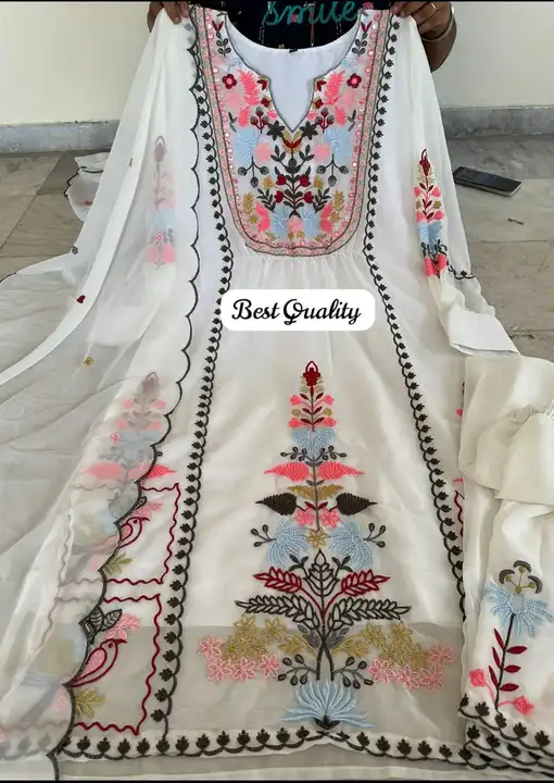 Full Dupatta kurti set Heavy Embroidery uploaded by A.L Fashion on 8/17/2023