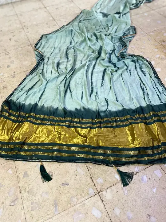 Lagdi patta silk sarees  uploaded by The Lord Krishna Fab on 8/17/2023