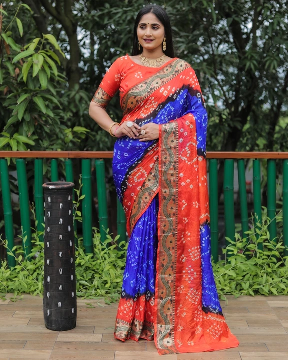 Bandhni saree uploaded by business on 8/17/2023