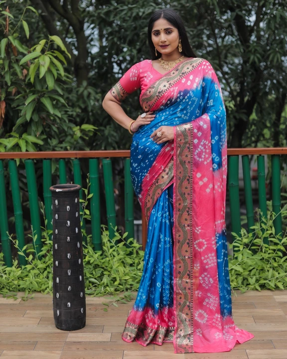 Bandhni saree uploaded by S.S. FASHION SURAT  on 8/17/2023