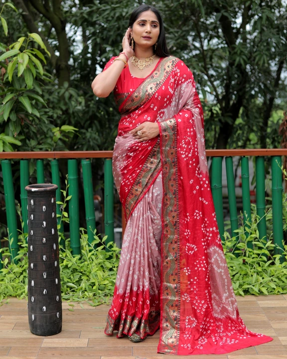 Bandhni saree uploaded by S.S. FASHION SURAT  on 8/17/2023