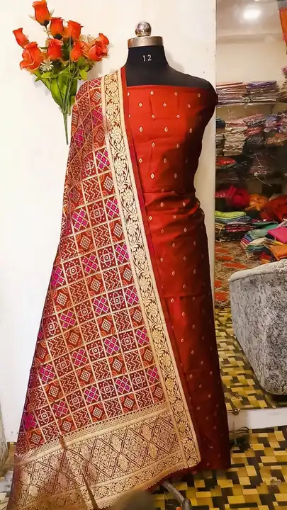 Banarasi Cotton Silk Suits uploaded by REGALIA WEAVERS ENTERPRISES on 8/17/2023