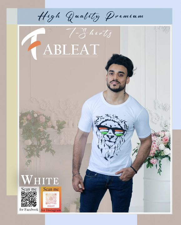 Post image Hey! Checkout my new product called
Fableat Chest print t-shirt white .