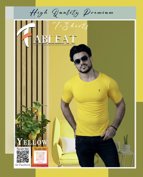 Post image Hey! Checkout my new product called
Fableat solid t-shirt Yellow.