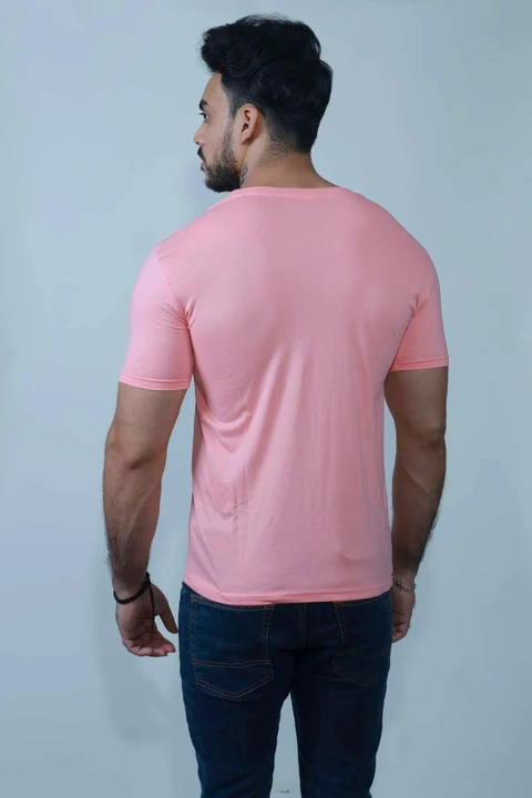Fableat solid t-shirt Peach uploaded by PKM EXPORTS PVT LTD on 8/17/2023