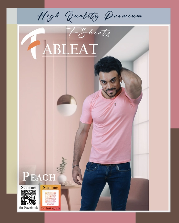 Post image Hey! Checkout my new product called
Fableat solid t-shirt Peach.