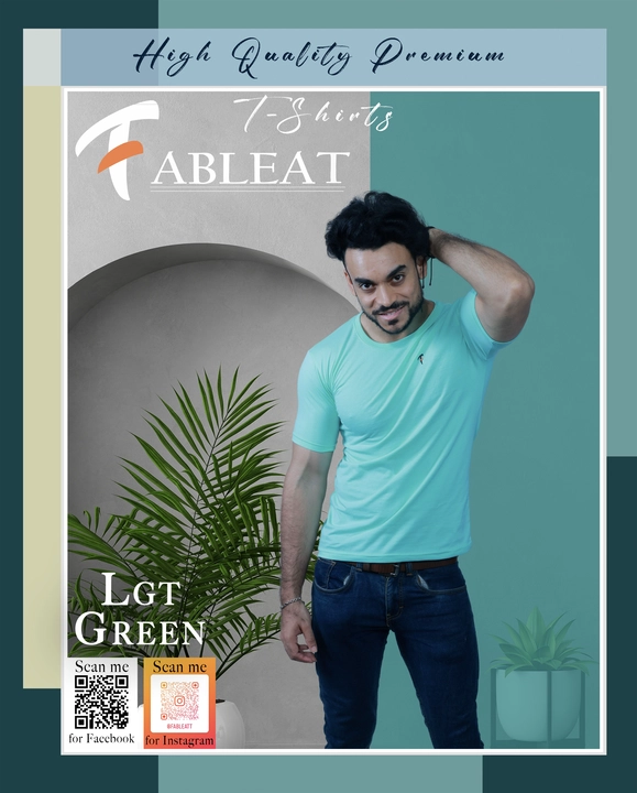 Fableat solid t-shirt Light Green uploaded by PKM EXPORTS PVT LTD on 8/17/2023